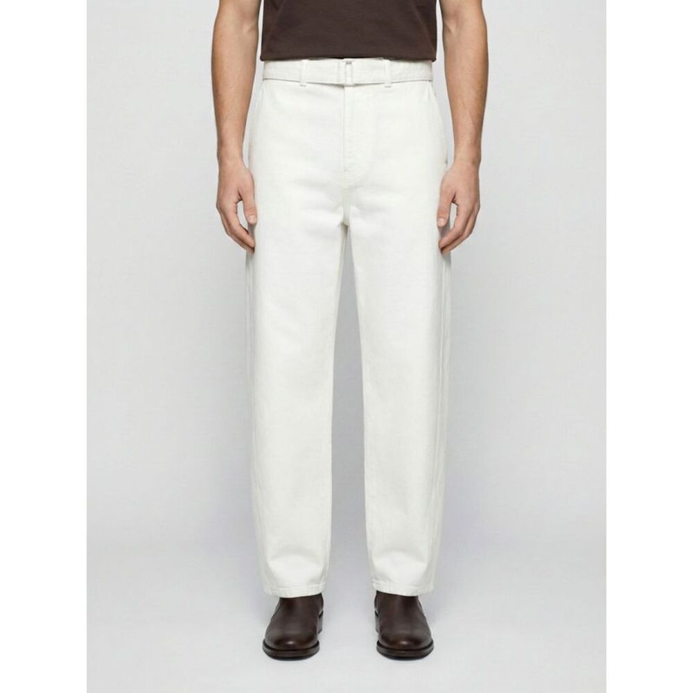 Lemaire Pants Men Milk